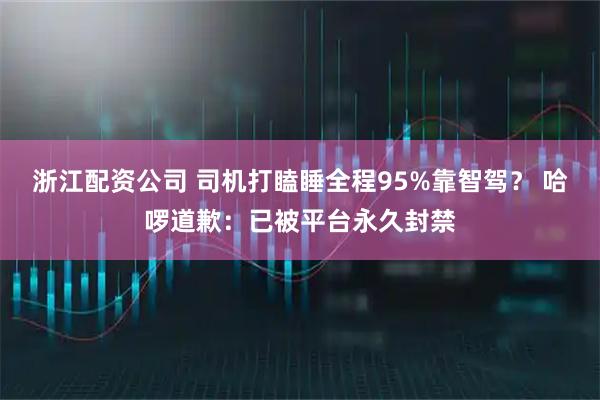 浙江配资公司 司机打瞌睡全程95%靠智驾？ 哈啰道歉：已被平台永久封禁